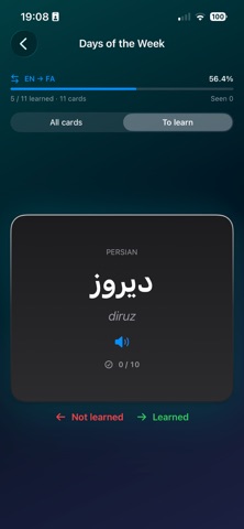 FarsiFlash: Learn Persian screenshot
