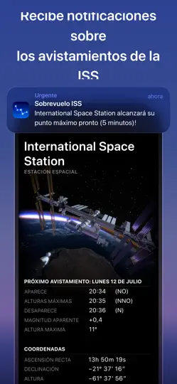 Captura de pantalla de Sky Guide en iPhone 4