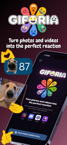 Giforia: GIF Reaction Maker screenshot