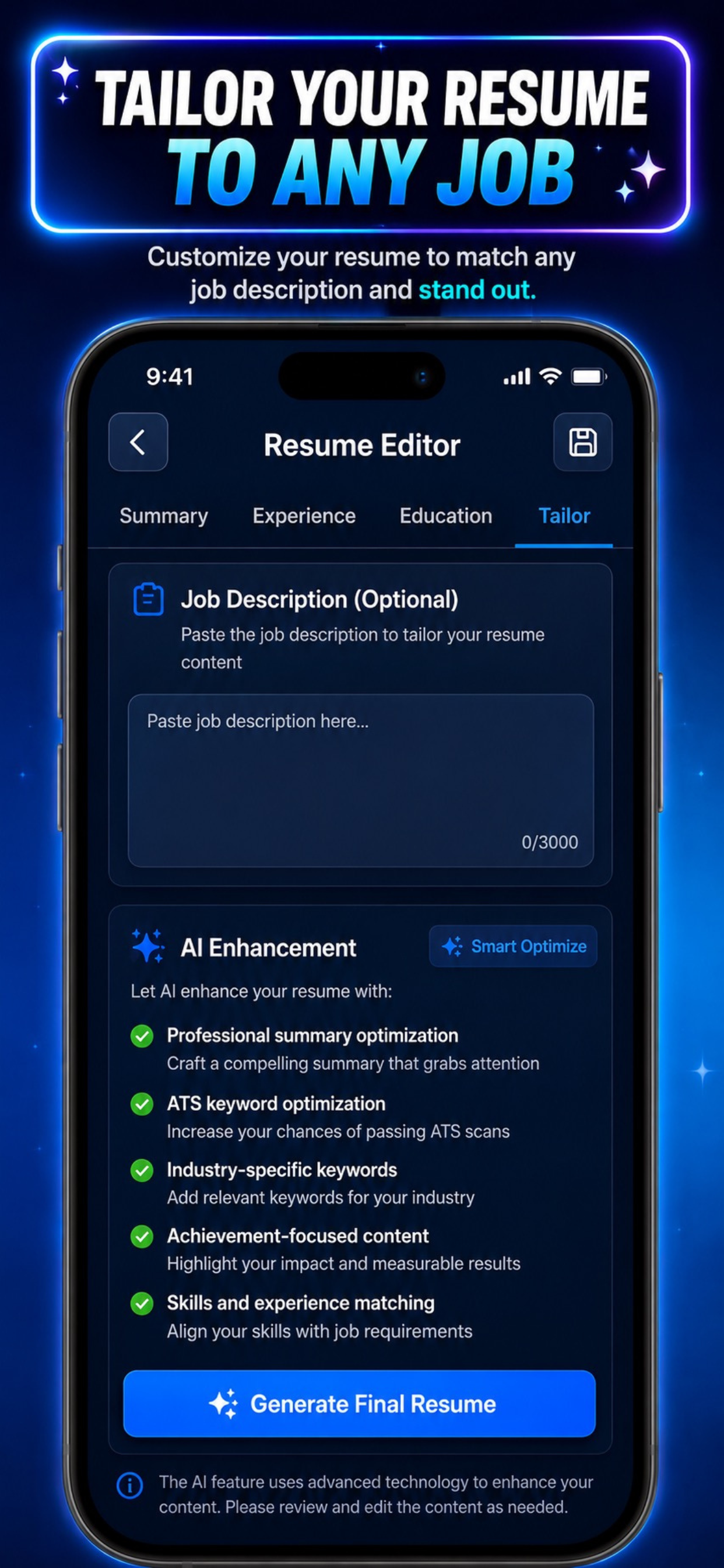 Resume Builder AI – Get Hired screenshot 2