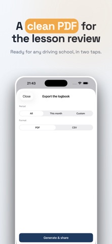 Learner Driver Log : Trajeo iPhone screenshot