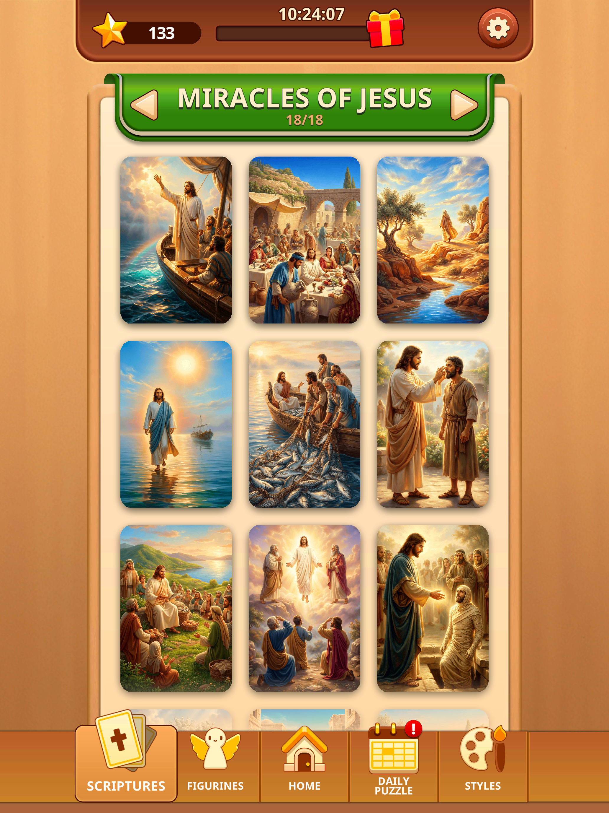 Bible Jigsolitaire screenshot 13