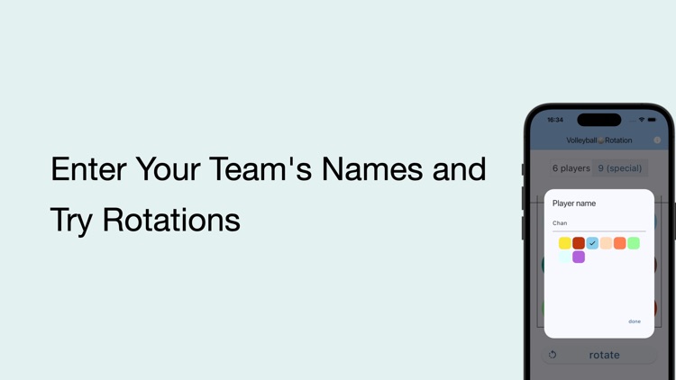 Volleyball rotation &customize