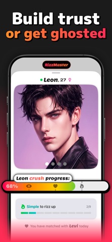 RizzMaster AI Dating Simulator iPhone screenshot