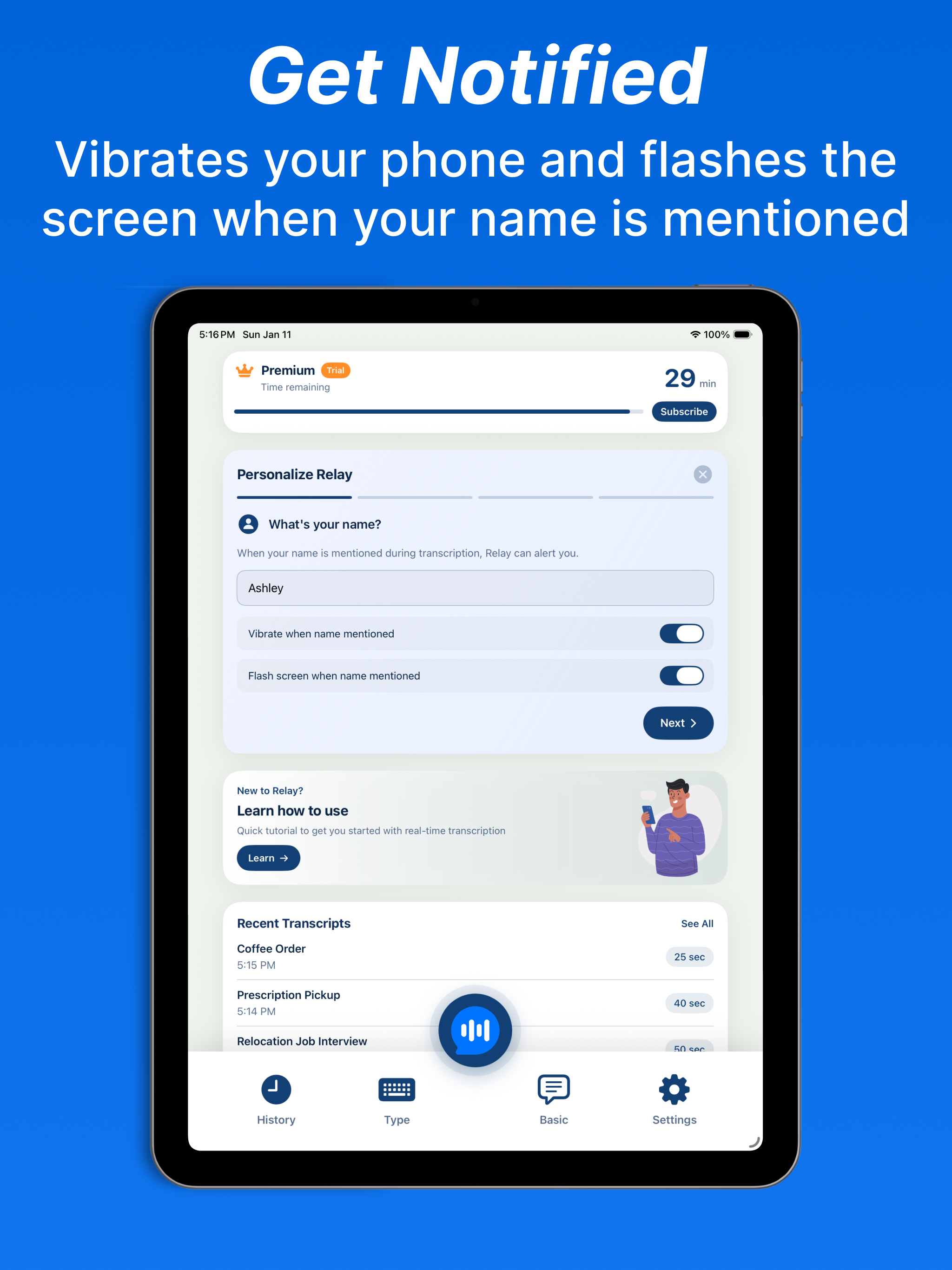 Live Transcribe Deaf - Relay screenshot 14