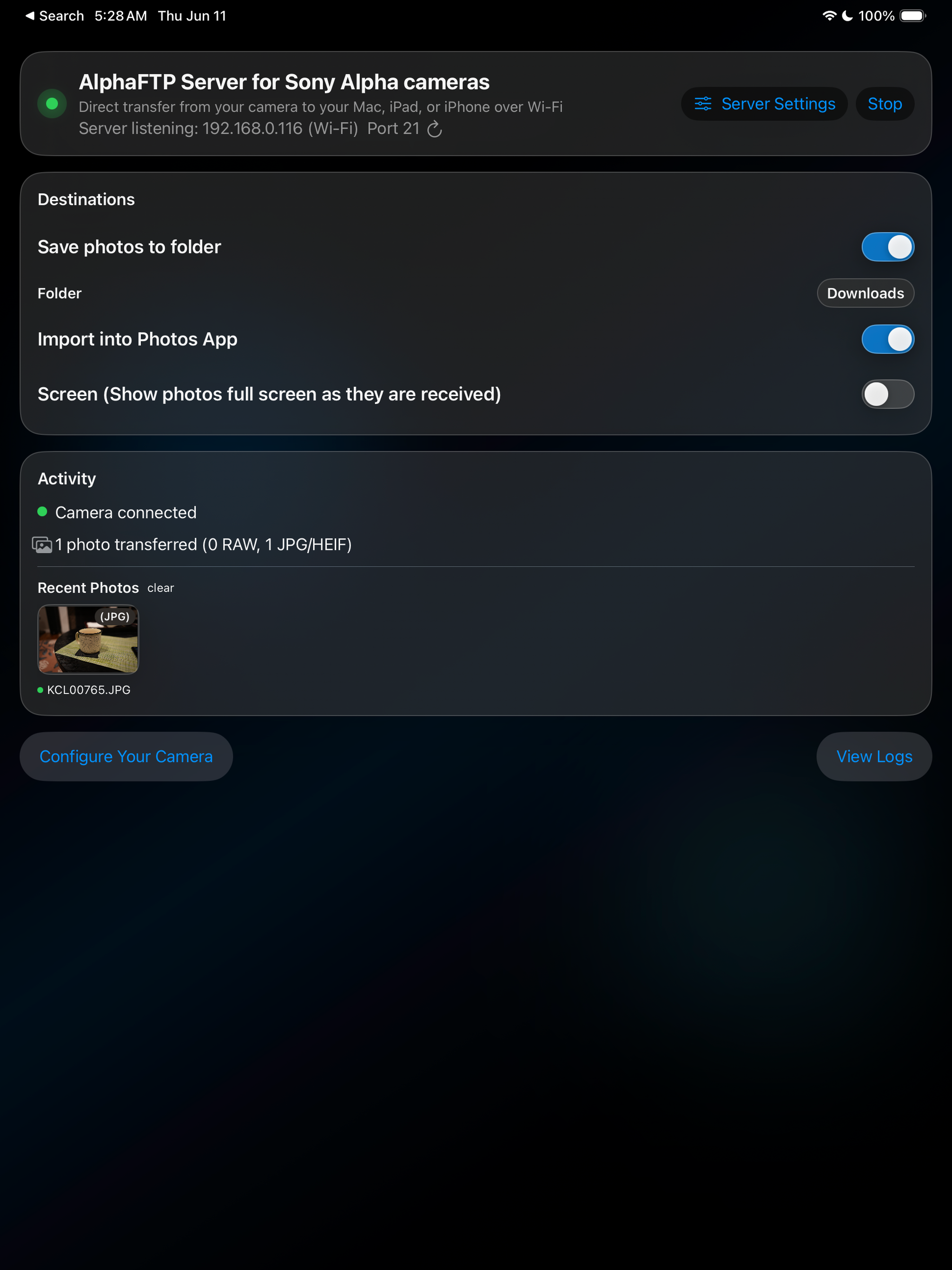 AlphaFTP screenshot 4