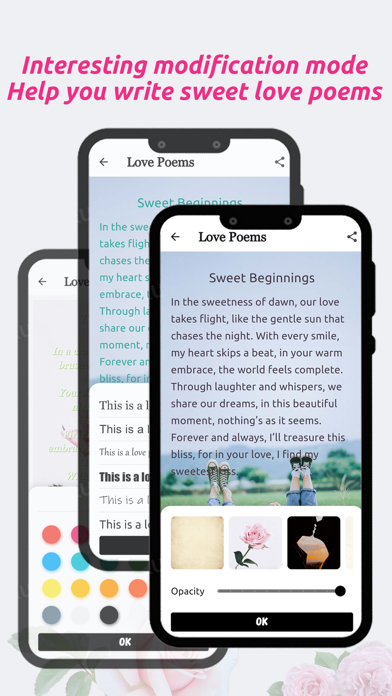 Love Poems - Romantic Messages Screenshot