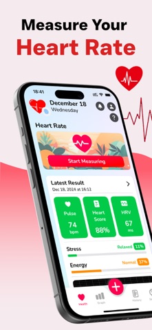 Heart Rate Monitor heartbeat iPhone screenshot