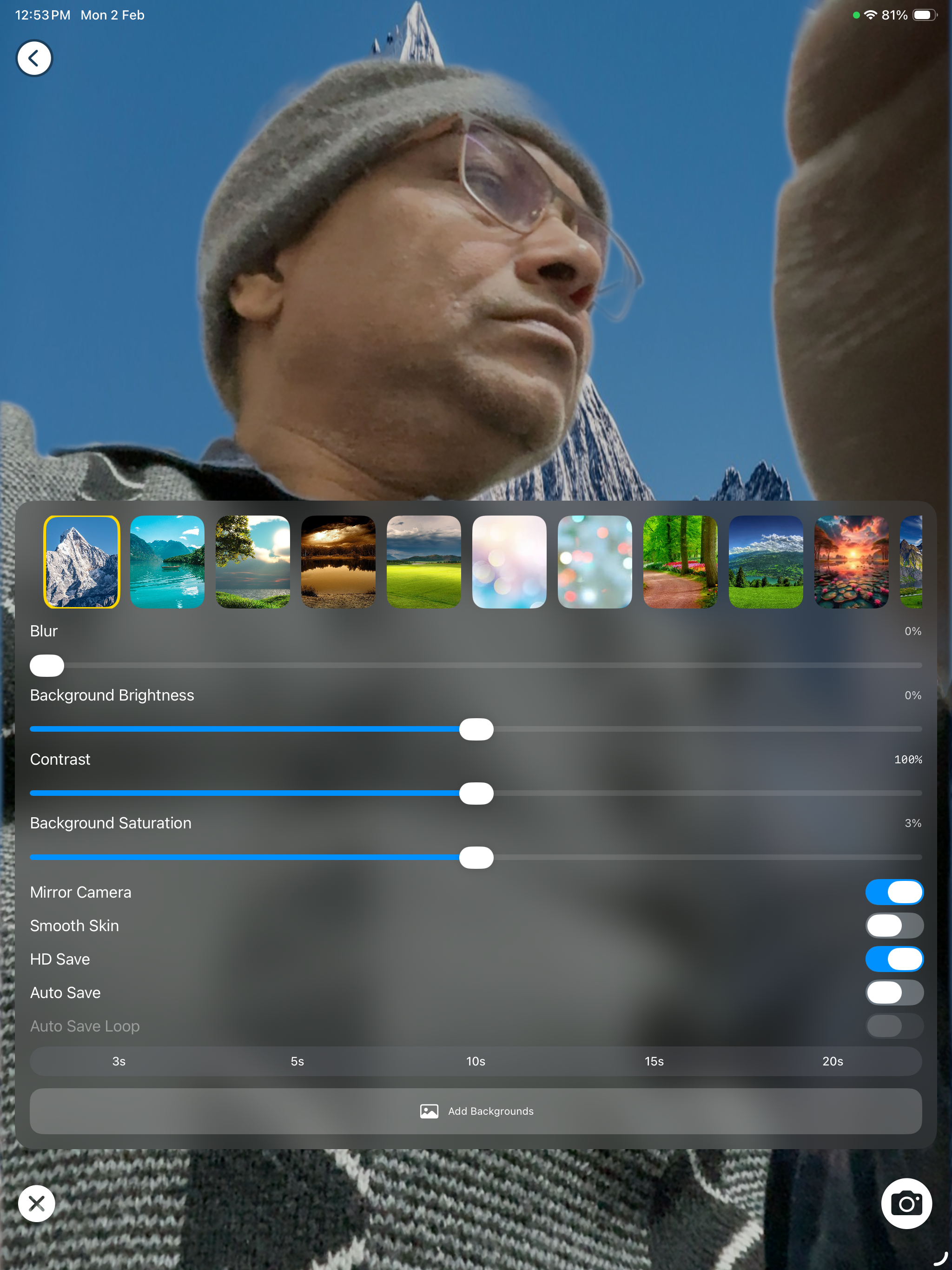Live Camera BG screenshot 11