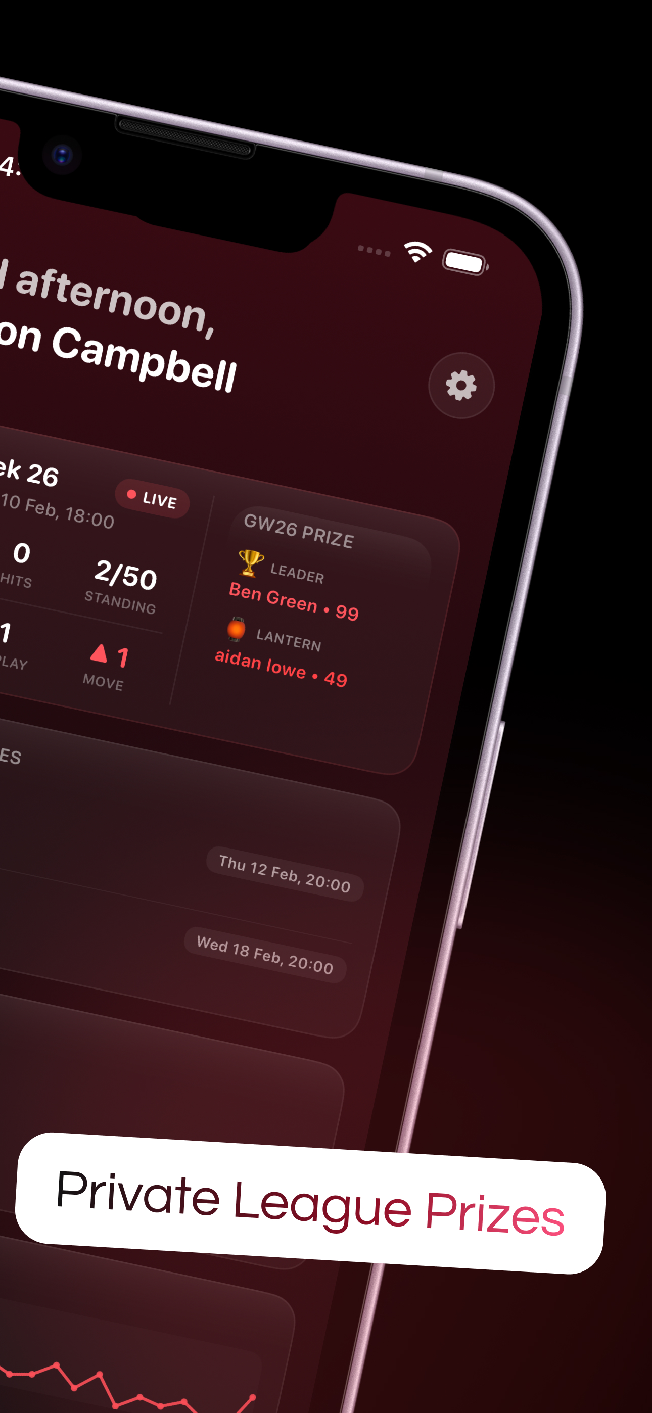 FPL Mini-League Prize Tracker screenshot 3