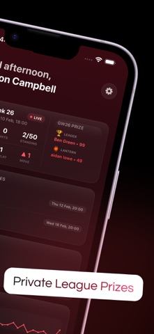 FPL Mini-League Prize Tracker screenshot