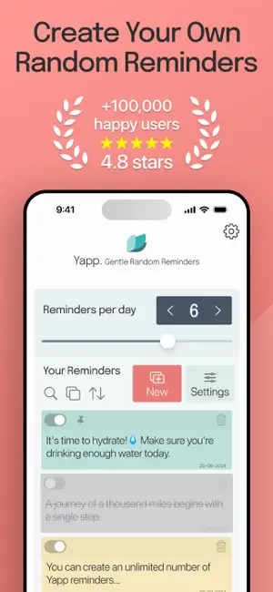 Yapp Random Reminders screenshot 1