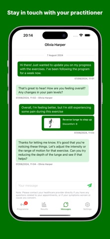 Nuffield Health My Therapy iPhone screenshot