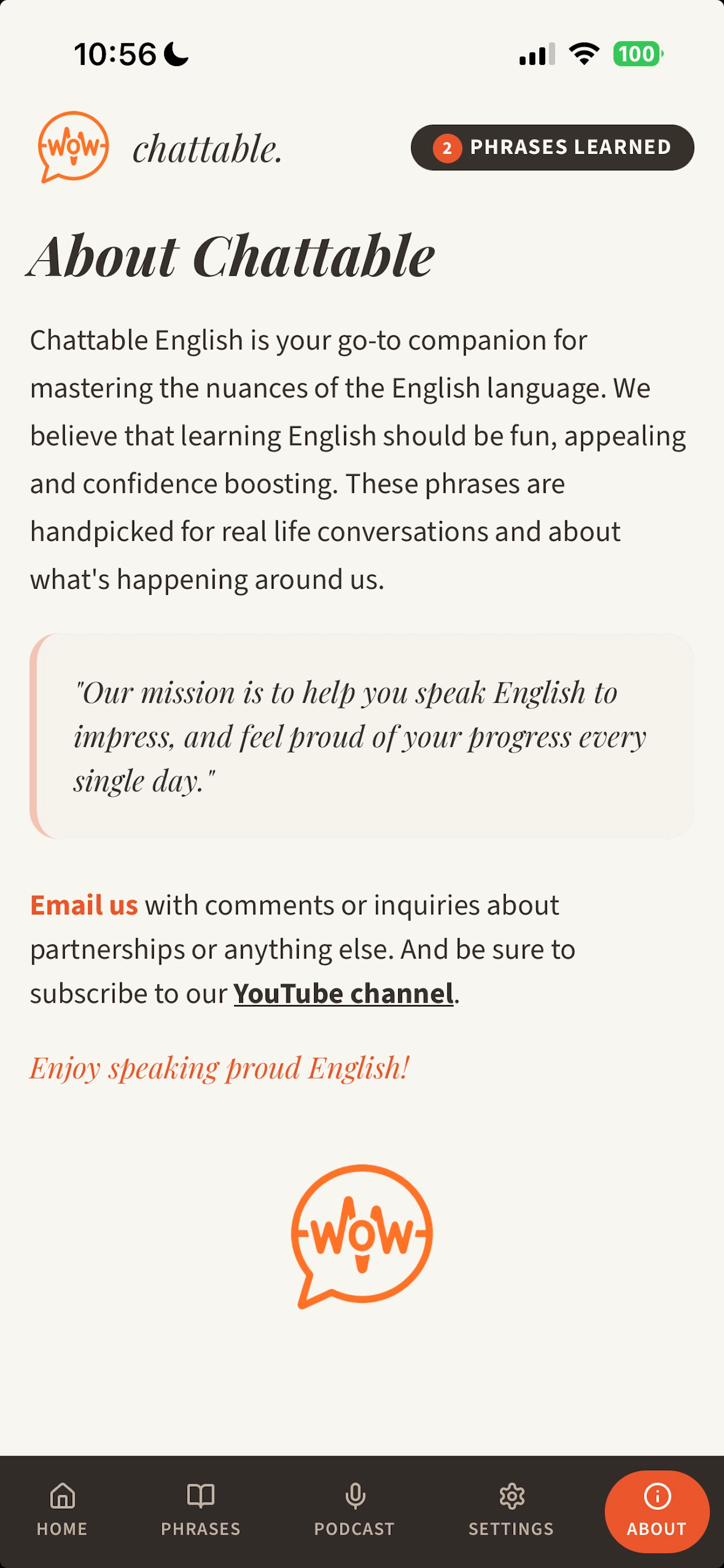 Chattable English