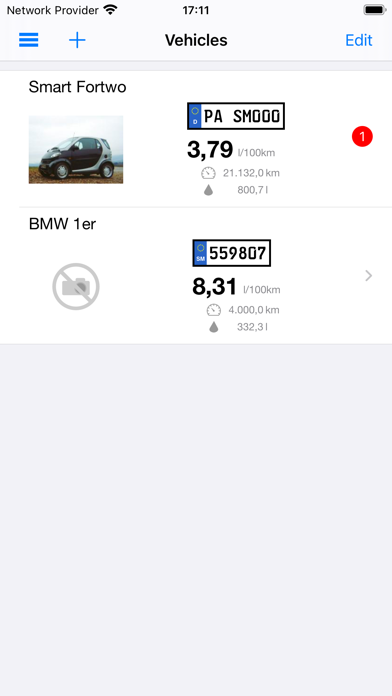 Spritmonitor - fuel log, MPG iPhone screenshot 6 - Finance app