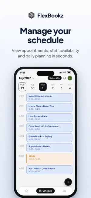 FlexBookz: salon & agenda screenshot 2