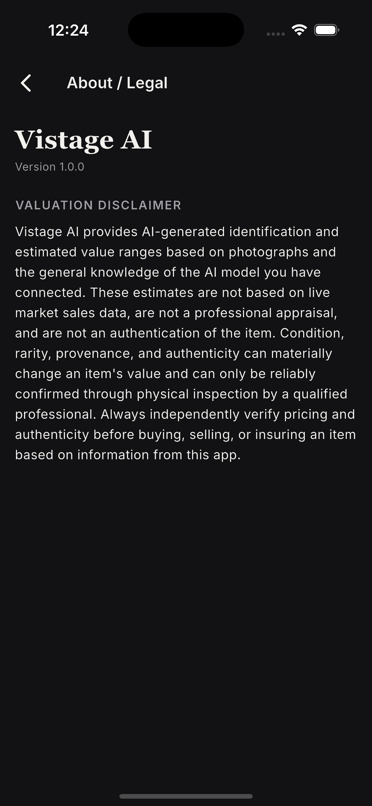 Screenshot 10 of Vistara AI : Scan & Value