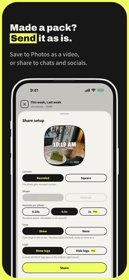 DAYPACK: Pack 100 Photos screenshot 7