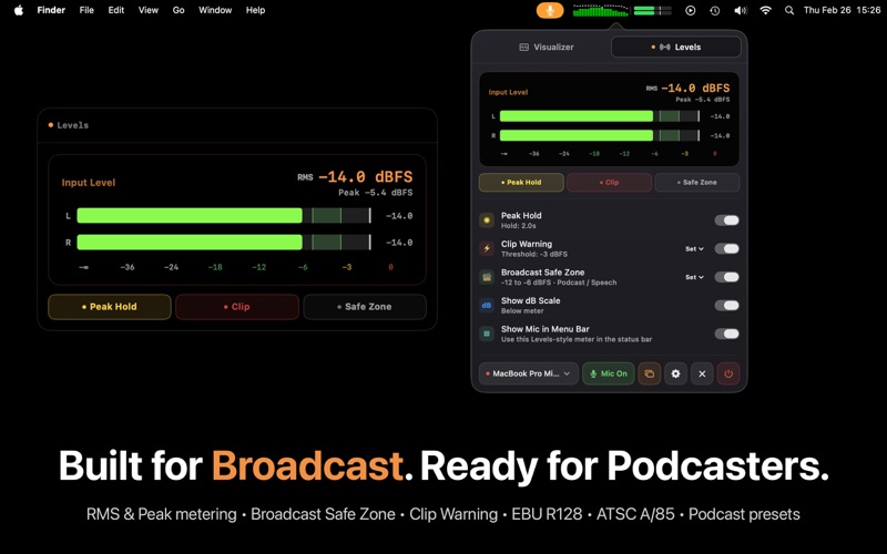 SoundBar: Mic & Audio Monitor screenshot