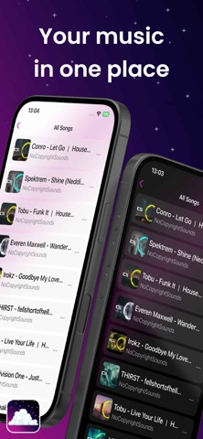 Cosmos : Offline Music Player iPhone screenshot