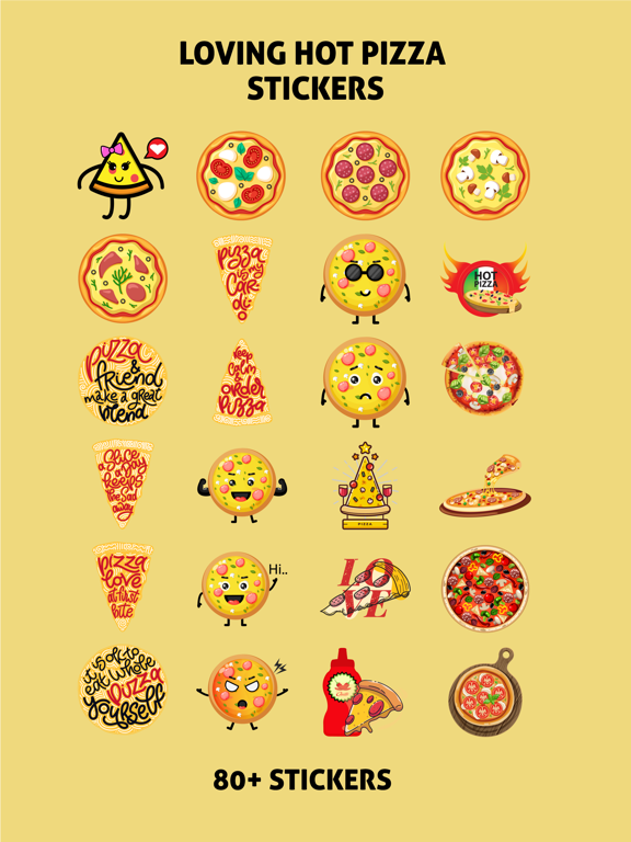 Screenshot #4 pour Loving Hot Pizza Stickers