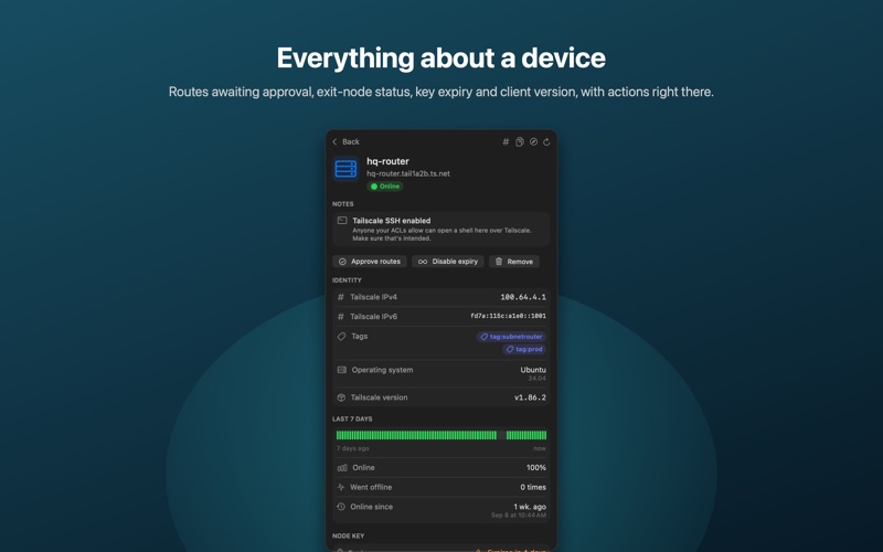Meshbar: Tailnet Monitor screenshot 2