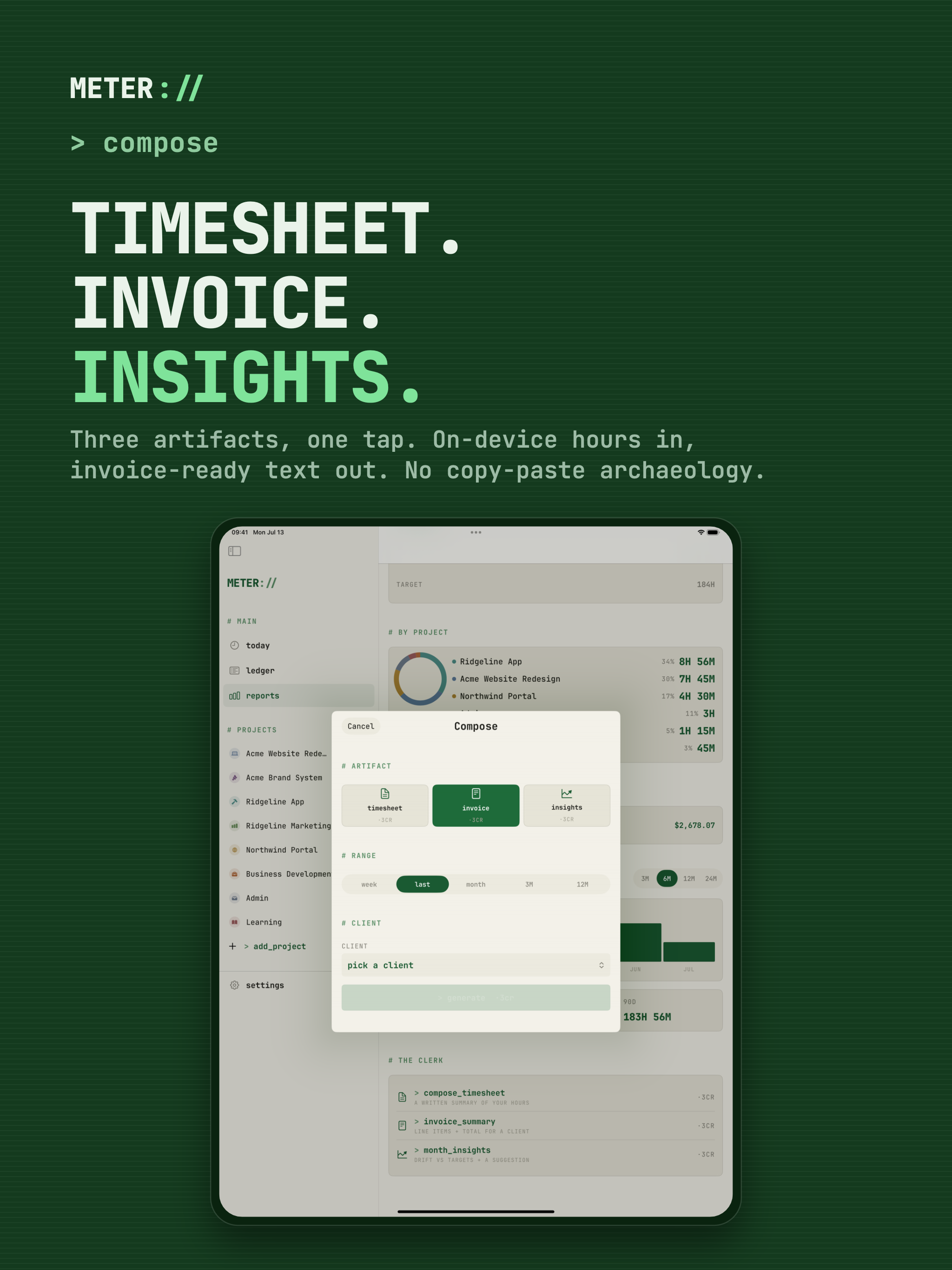 Time Tracker Timesheet : METER screenshot 16