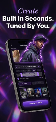 Visual - AI Music Video iPhone screenshot