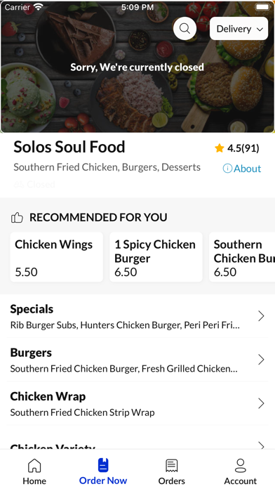 Solos Soul Food Screenshot