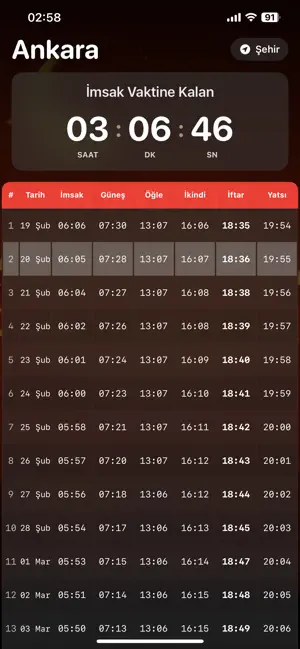 Ramazan İmsakiye 2026: Güncel screenshot 4