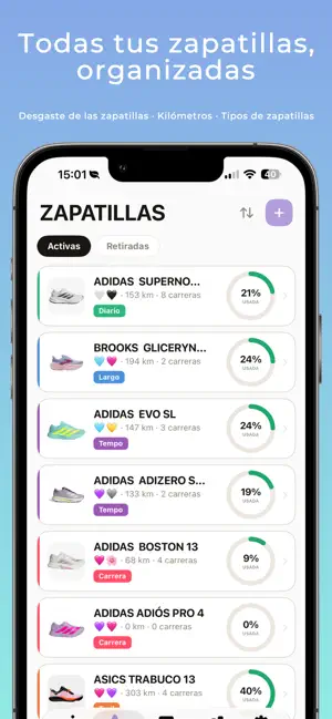 Runnio - Running Shoe Tracker screenshot 2