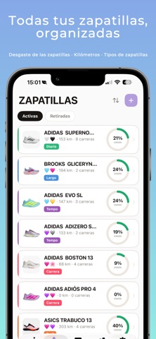 Runnio - Running Shoe Tracker Screenshot 2 of 5