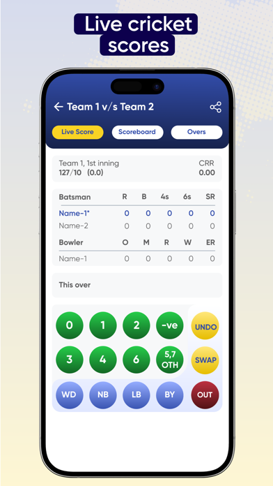 Cric11 : Cricket Scoring App Screenshot