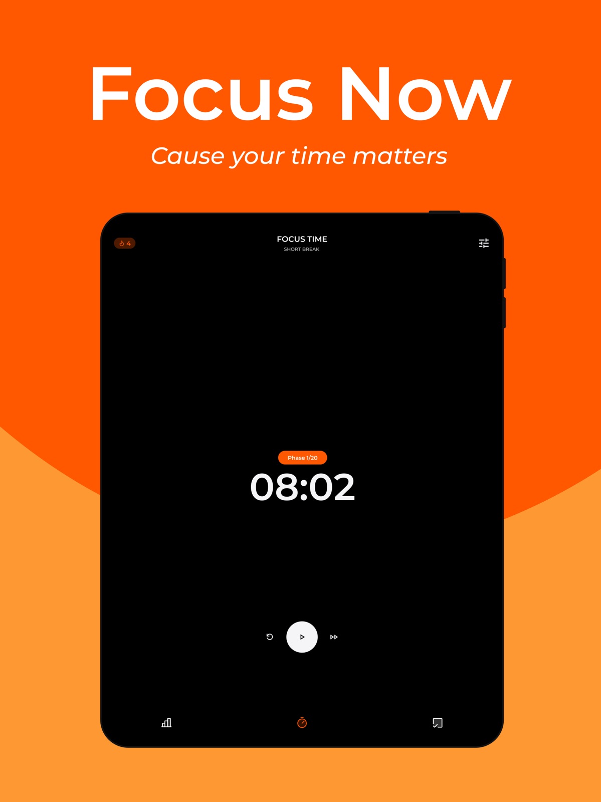 Focus Now - Pomodoro Timer ipad screenshot 1