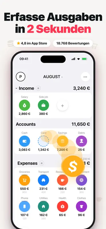 Budget OK: Mein Haushaltsbuch screenshot 1 of 8