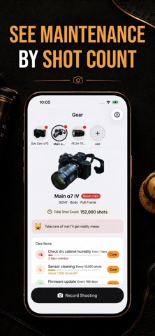 CameraKeep: Camera Gear Care Screenshot 1 of 3