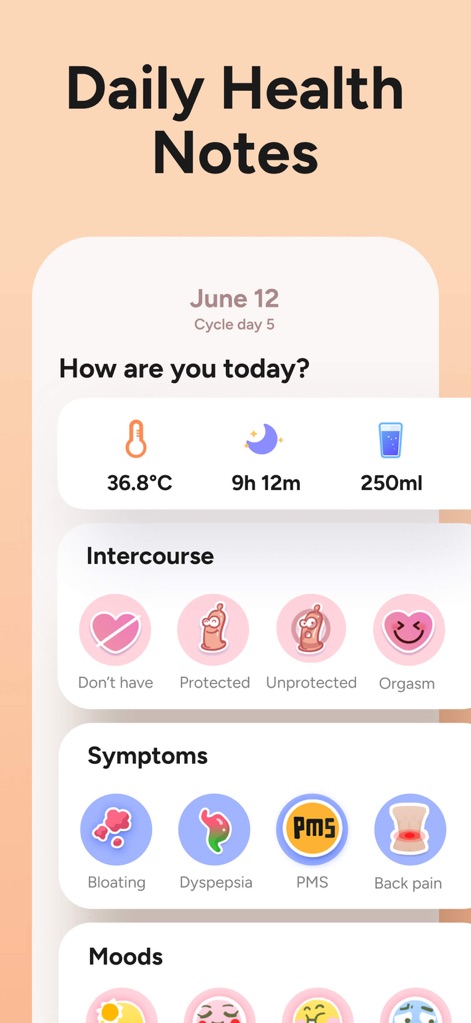 Period Tracker Period Calendar - Daily Health Logging