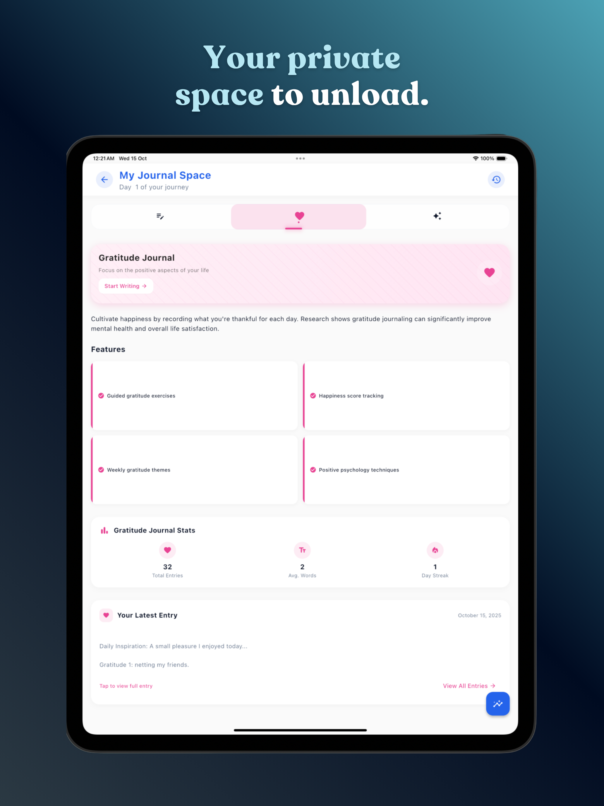 Tranquil AI: Wellness Buddy screenshot 20
