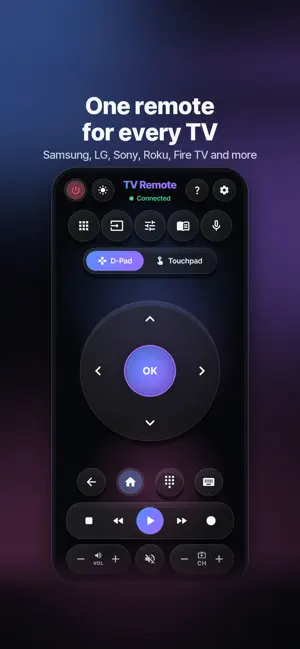 TV Remote: Samsung, LG, Roku screenshot 1