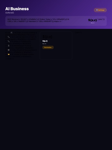 AI Business 1.4 iPad screenshot