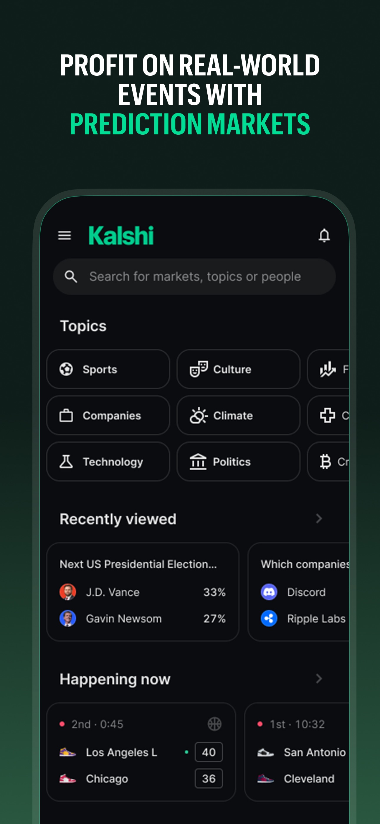 Kalshi: Trade News & Sports screenshot 5