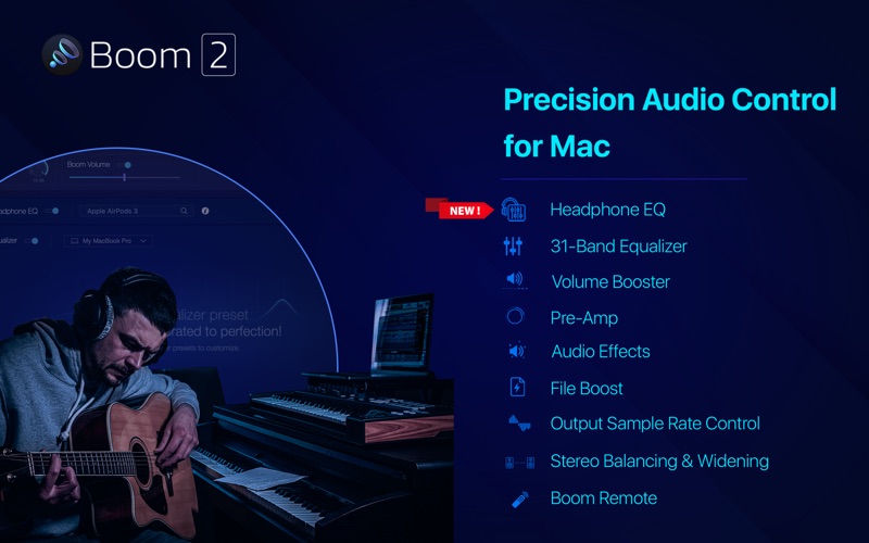 Screenshot #1 pour Boom2:Volume Boost & Equalizer