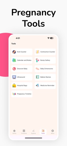 Pregnancy Tracker Week by Week iPhone screenshot