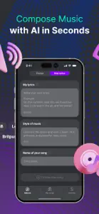 AI music maker: song generator screenshot #2 for iPhone