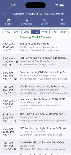 bioRSVP screenshot 2