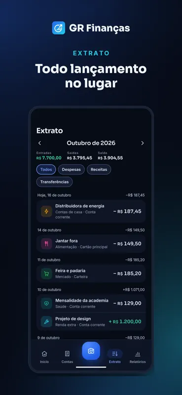 GR Finanças: contas e gastos screenshot 6 of 8