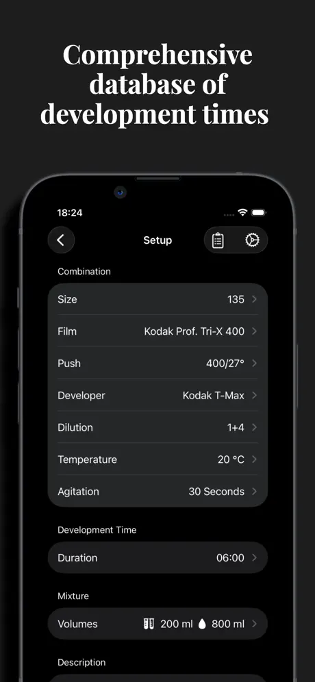 Analog Film Developer Timer screenshot 2