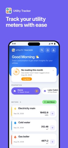 Utility Meter Tracker Screenshot 1 of 7