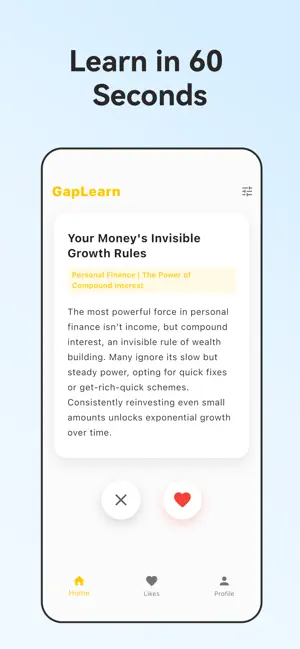 GapLearn: Daily Micro Learning screenshot 1