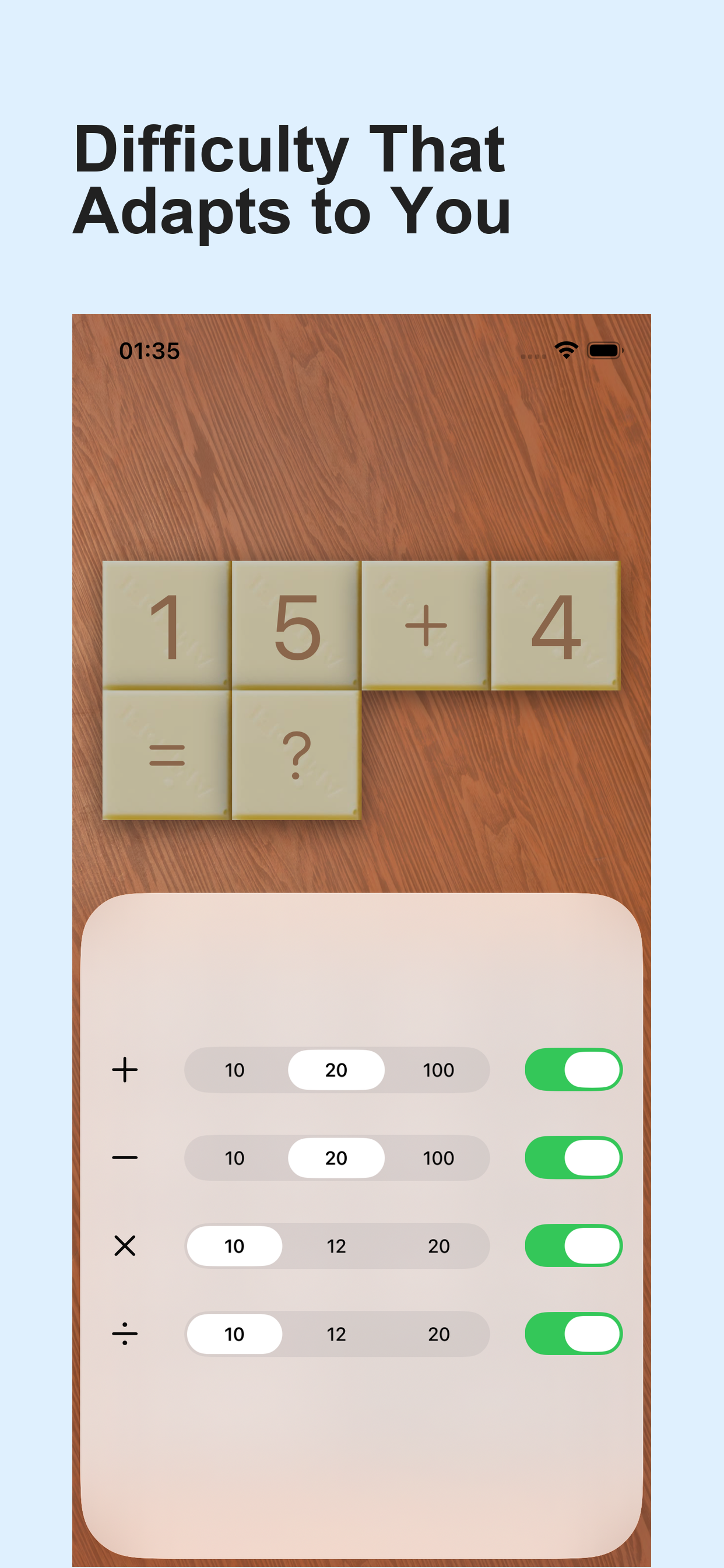 ChocoMath - Mental Math Facts screenshot 5